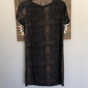 Nicole Miller Mini Snake Dress